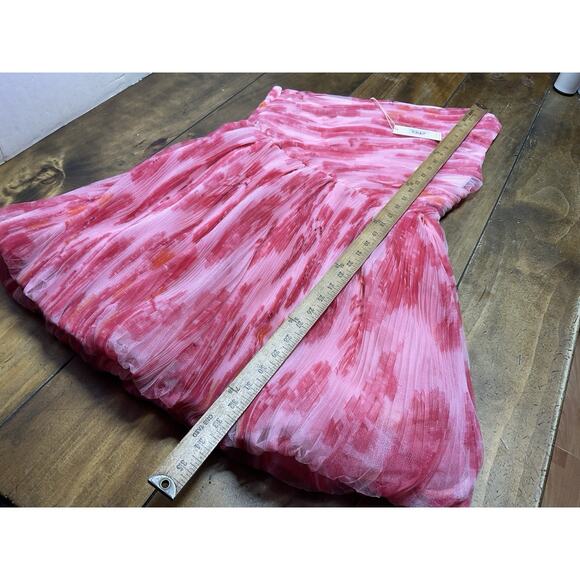 Hutch - Savvy Pink Blurred Berry Floral Tulle One Shoulder Dress Size 6 NWT - Picture 10 of 14